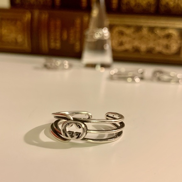 Adjustable rustic silver ring - Picture 3 of 6